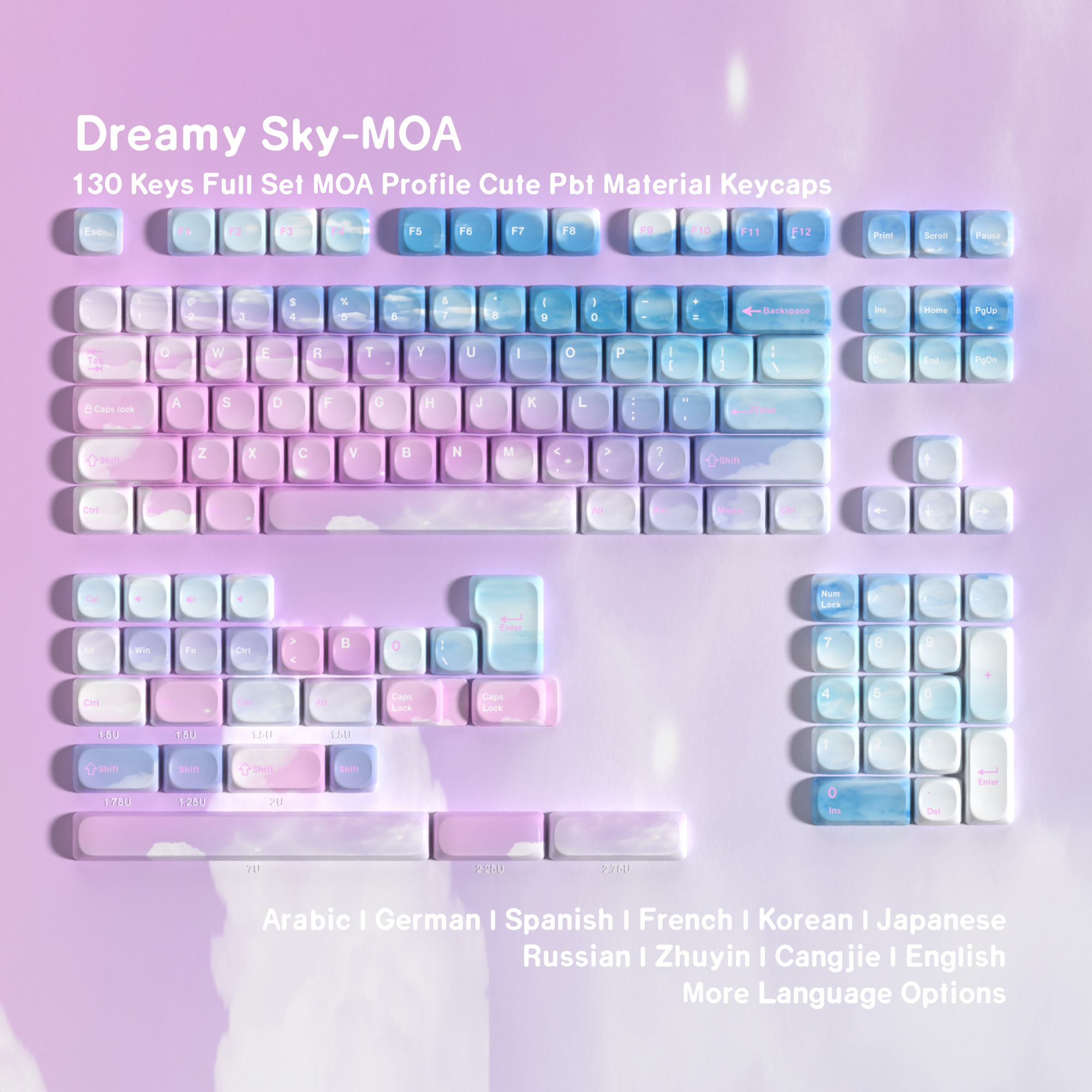 MOA PBT Keycaps Cute Ball Caps - Retro Gaming Keycaps reseña y precio