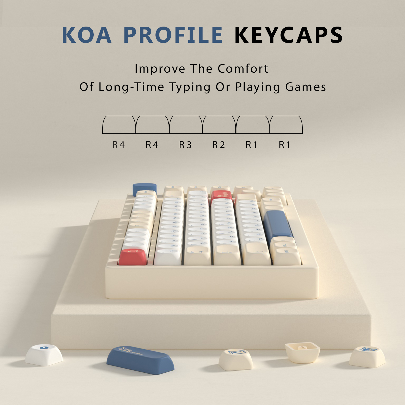 KBDiy GMK Soymilk Keycaps Retr - Retro Gaming Laptop reseña y precio