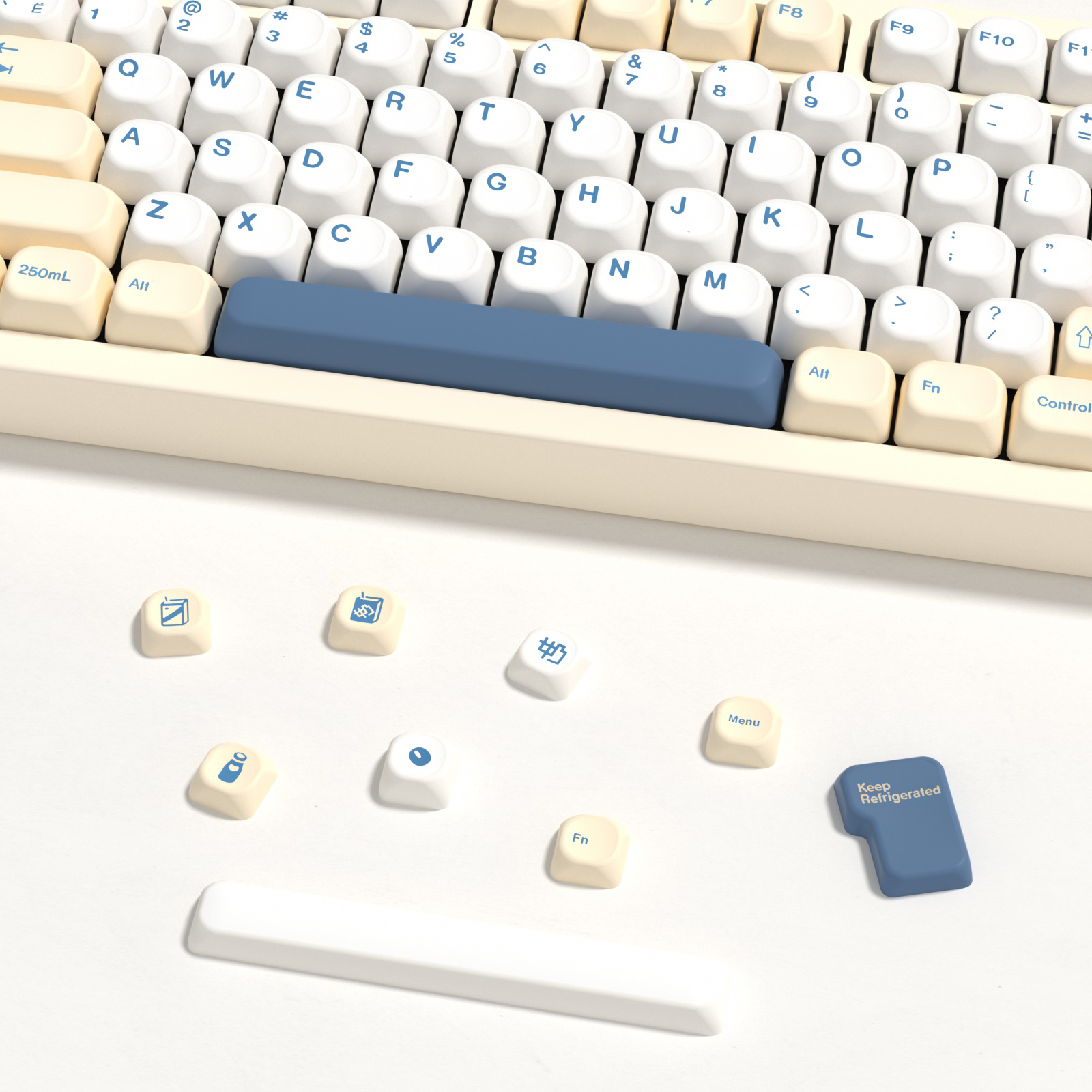 KBDiy GMK Soymilk Keycaps Retr - Retro Gaming Laptop reseña y precio