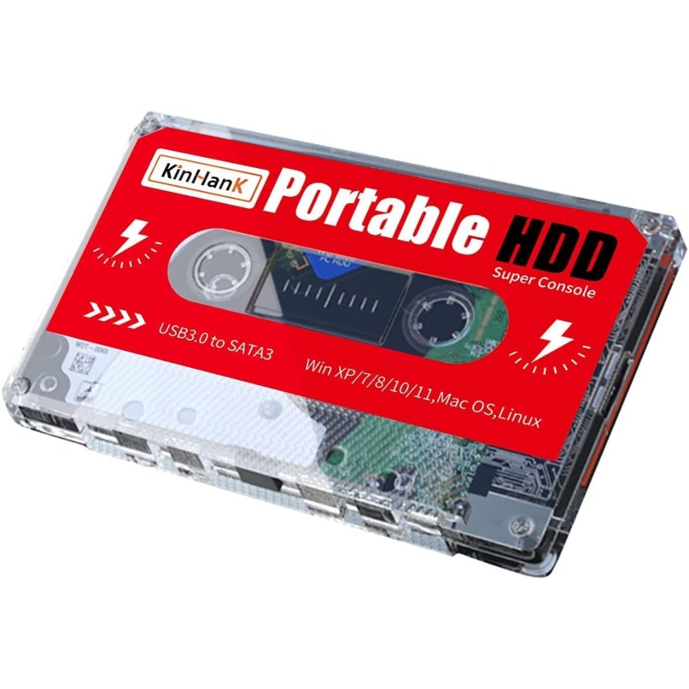 2TB Portable External Hard Dri - Retro Gaming Hard Drive reseña y precio