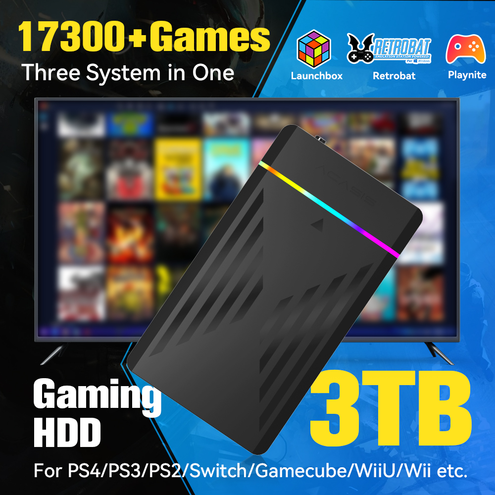 3TB Portable Gaming HDD Launch - Retro Gaming Device reseña y precio
